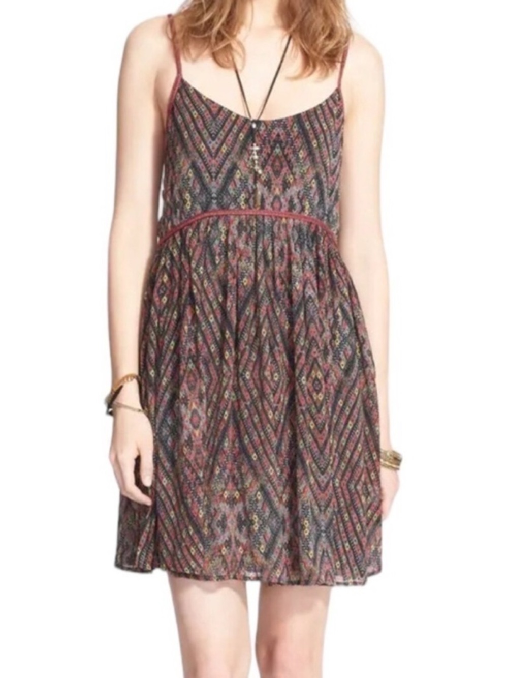 Free People Periscopes in the Sky Babydoll Mini Dress